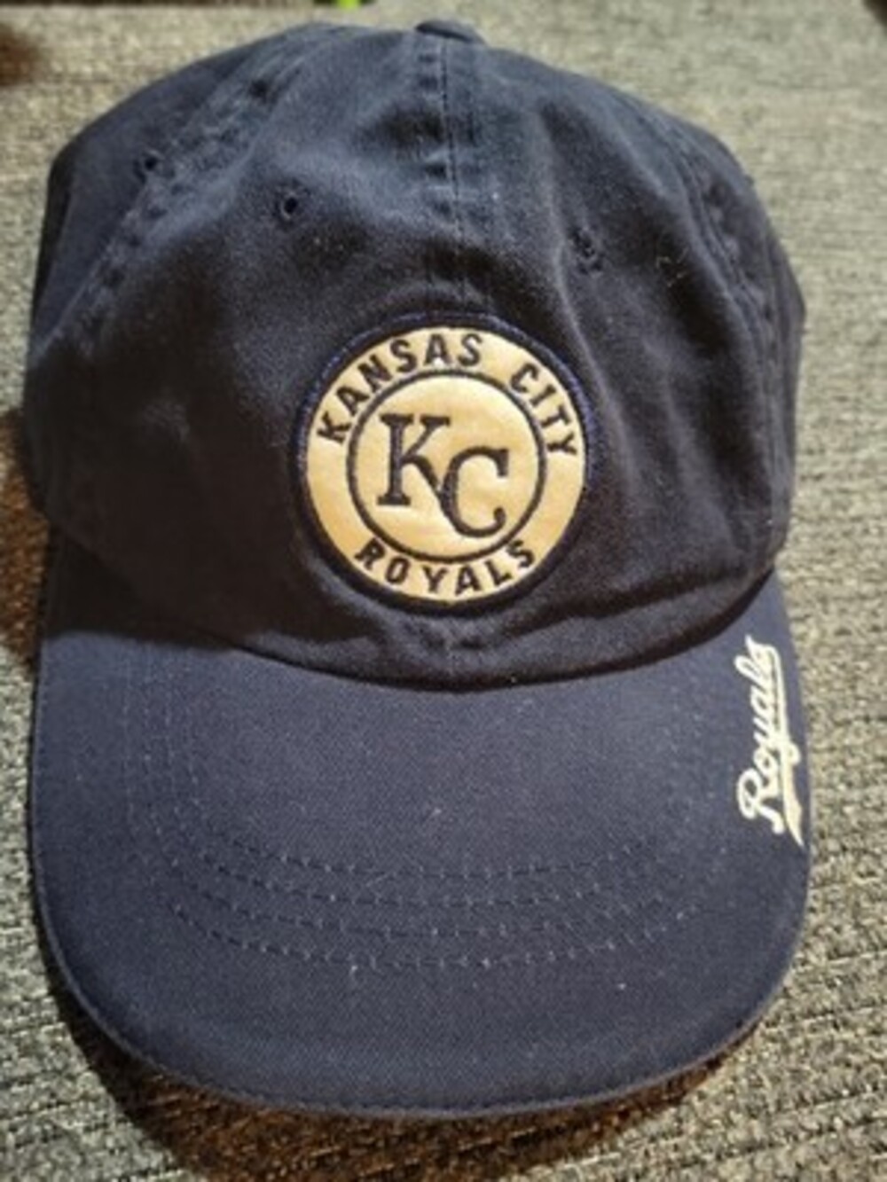 KC Kansas City ROYALS Denim STRAPBACK Cap Hat FOX SPORTS NET Sportsman